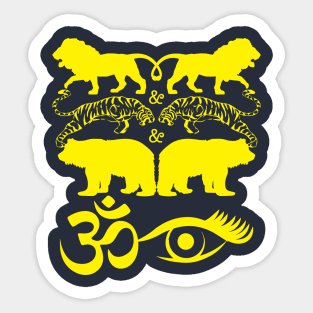 Lions Tigers Bears Sticker